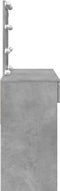 vidaXL - Kaptafel - met - LED-verlichting - 100x40x130 - cm - betongrijs