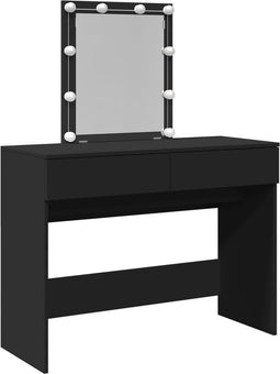 vidaXL - Kaptafel - met - LED-verlichting - 100x40x130 - cm - zwart