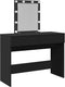 vidaXL - Kaptafel - met - LED-verlichting - 100x40x130 - cm - zwart