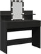 vidaXL - Kaptafel - met - LED-verlichting - 100x40x130 - cm - zwart