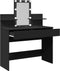 vidaXL - Kaptafel - met - LED-verlichting - 100x40x130 - cm - zwart