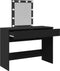 vidaXL - Kaptafel - met - LED-verlichting - 100x40x130 - cm - zwart
