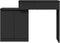vidaXL - Kaptafel - met - LED-verlichting - 115x37x110,5 - cm - zwart