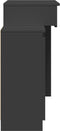 vidaXL - Kaptafel - met - LED-verlichting - 115x37x110,5 - cm - zwart