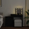 vidaXL - Kaptafel - met - LED-verlichting - 115x37x110,5 - cm - zwart