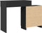 vidaXL - Kaptafel - met - LED-verlichting - 115x37x110,5 - cm - zwart