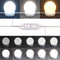 vidaXL - Kaptafel - met - LED-verlichting - 60x40x140 - cm - hoogglans - wit