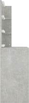 vidaXL - Kaptafel - met - LED-verlichting - 60x40x140 - cm - betongrijs