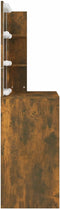 vidaXL - Kaptafel - met - LED-verlichting - 74,5x40x141 - cm - bruin - eikenkleur