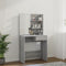 vidaXL - Kaptafel - met - LED-verlichting - 74,5x40x141 - cm - grijs - sonoma - eiken