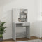 vidaXL - Kaptafel - met - LED-verlichting - 74,5x40x141 - cm - betongrijs