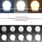 vidaXL - Kaptafel - met - LED-verlichting - 74,5x40x141 - cm - wit