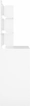 vidaXL - Kaptafel - met - LED-verlichting - 74,5x40x141 - cm - wit