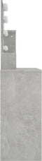 vidaXL - Kaptafel - met - LED-verlichting - 86,5x35x136 - cm - betongrijs