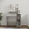 vidaXL - Kaptafel - met - LED-verlichting - 86,5x35x136 - cm - betongrijs