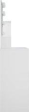 vidaXL - Kaptafel - met - LED-verlichting - 86,5x35x136 - cm - wit
