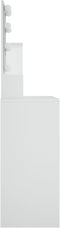 vidaXL - Kaptafel - met - LED-verlichting - 86,5x35x136 - cm - wit