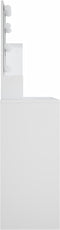 vidaXL - Kaptafel - met - LED-verlichting - 86,5x35x136 - cm - wit