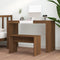 vidaXL - Kaptafelkruk - 70x35x45 - cm - bewerkt - hout - bruin - eikenkleur
