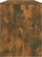 vidaXL - Kaptafelkruk - 70x35x45 - cm - bewerkt - hout - gerookt - eikenkleurig
