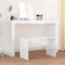 vidaXL - Kaptafelkruk - 70x35x45 - cm - bewerkt - hout - hoogglans - wit