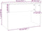 vidaXL - Kaptafelkruk - 70x35x45 - cm - bewerkt - hout - wit