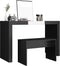 vidaXL - Kaptafelkruk - 70x35x45 - cm - bewerkt - hout - zwart