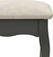 vidaXL - Kaptafelset - met - kruk - 100x40x146 - cm - paulowniahout - grijs