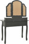 vidaXL - Kaptafelset - met - kruk - 100x40x146 - cm - paulowniahout - grijs
