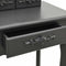 vidaXL - Kaptafelset - met - kruk - 50x59x136 - cm - paulowniahout - grijs