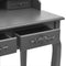 vidaXL - Kaptafelset - met - kruk - 75x69x140 - cm - paulowniahout - grijs