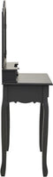vidaXL - Kaptafelset - met - kruk - 80x69x141 - cm - paulowniahout - grijs
