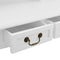 vidaXL - Kaptafelset - met - kruk - 80x69x141 - cm - paulowniahout - wit