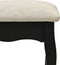 vidaXL - Kaptafelset - met - kruk - 80x69x141 - cm - paulowniahout - zwart