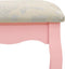 vidaXL - Kaptafelset - met - kruk - 80x69x141 - cm - paulowniahout - roze