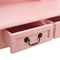 vidaXL - Kaptafelset - met - kruk - 80x69x141 - cm - paulowniahout - roze