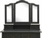 vidaXL - Kaptafelset - met - kruk - 80x69x141 - cm - paulowniahout - grijs
