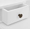 vidaXL - Kaptafelset - met - kruk - 80x69x141 - cm - paulowniahout - wit
