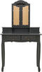 vidaXL - Kaptafelset - met - kruk - 80x69x141 - cm - paulowniahout - grijs