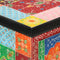 vidaXL - Kast - handgeschilderd - met - deuren - 53x30x75 - cm - massief - mangohout