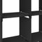 vidaXL - Kast - met - 12 - vakken - 103x30x141 - cm - stof - zwart