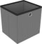 vidaXL - Kast - met - 12 - vakken - met - boxen - 103x30x141 - cm - stof - zwart