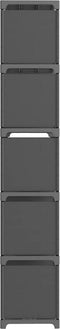 vidaXL - Kast - met - 15 - vakken - 103x30x175,5 - cm - stof - grijs