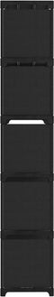 vidaXL - Kast - met - 15 - vakken - 103x30x175,5 - cm - stof - zwart
