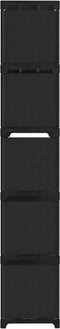 vidaXL - Kast - met - 15 - vakken - 103x30x175,5 - cm - stof - zwart