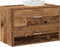 vidaXL - Kast - met - 2 - lades - 60x31x40 - cm - bewerkt - hout - oud - houtkleurig