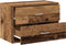 vidaXL - Kast - met - 2 - lades - 60x31x40 - cm - bewerkt - hout - oud - houtkleurig