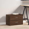 vidaXL - Kast - met - 2 - lades - 60x31x40 - cm - bewerkt - hout - bruin - eikenkleurig