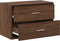 vidaXL - Kast - met - 2 - lades - 60x31x40 - cm - bewerkt - hout - bruin - eikenkleurig