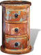 vidaXL - Kast - met - 3 - lades - massief - gerecycled - hout